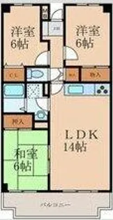 マンテネールⅡ【3階】の間取り