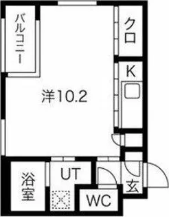 SPACE CUBE HONJIN(スペースキューブホンジン)【1階】の間取り