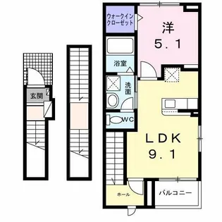 ガーデン フェイバー【3階】の間取り