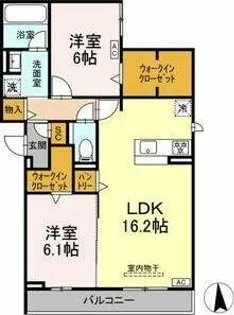 グラシオン【2階】の間取り