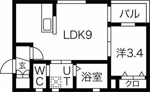 Verde東陽【102号室】の間取り