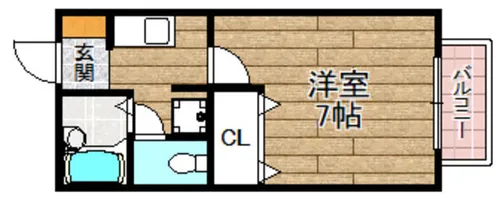 サンフォレスト【1階】の間取り