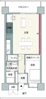 コーシャハイツ港【3階】の間取り