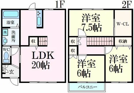 パシオン真【1階】の間取り