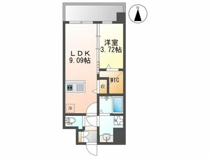 SOLUNA旦過マーケットプレイス【6階】の間取り