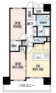 ベリー海老江【15階】の間取り