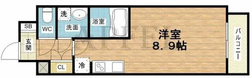 アーバネックス大阪城WEST【14階】の間取り