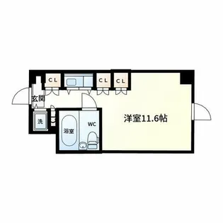 アルファコンフォート大手前【4階】の間取り