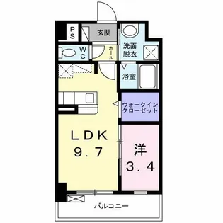 サンフォート小倉【4階】の間取り