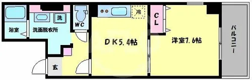 ソレアード昼ヶ丘【6階】の間取り