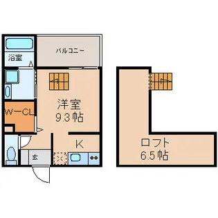 コンフォート本陣通【2階】の間取り