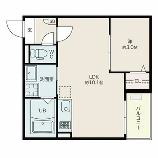 Jack biwajimaⅡ【2階】の間取り