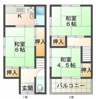 兵庫県神戸市垂水区東垂水2丁目【一戸建】の間取り
