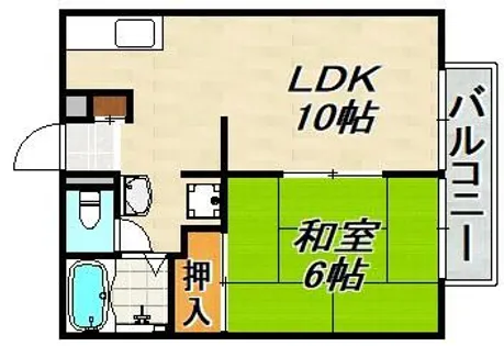 須磨ガーデンハイツ【2階】の間取り