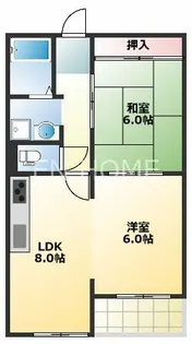 コーポラス静【3階】の間取り