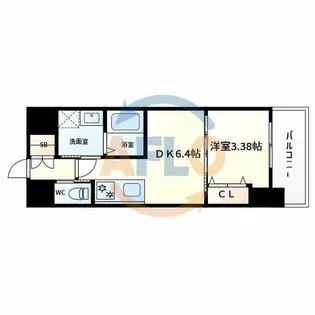 クローバー・プレミア長居公園東【10階】の間取り