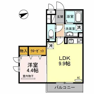 アネックス山之内【2階】の間取り
