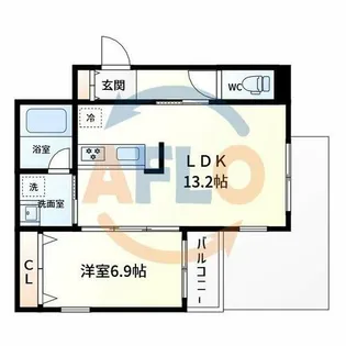 ルシア【1階】の間取り