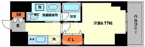 エルプレイス本町【7階】の間取り
