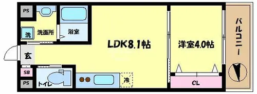 FDS PREX【10階】の間取り