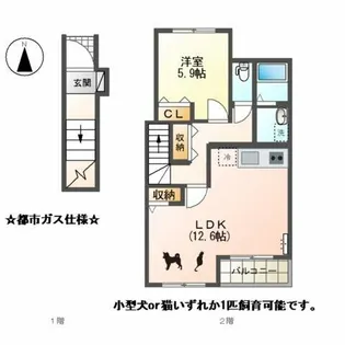 パーチェ【2階】の間取り