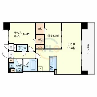 フェンテ・イーストⅡ【6階】の間取り