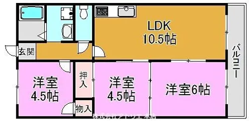 メゾン高井田【3階】の間取り