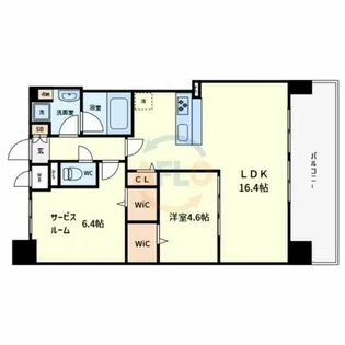 フェンテ・イーストⅡ【10階】の間取り
