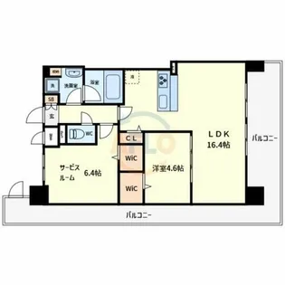 フェンテ・イーストⅡ【5階】の間取り