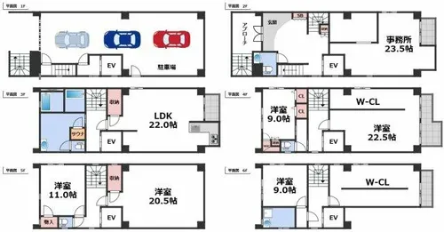 大阪市天王寺区真法院町【1階】の間取り