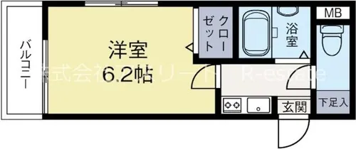 福岡県福岡市博多区博多駅前4丁目【マンション】の間取り