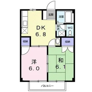 ルミエールB【1階】の間取り