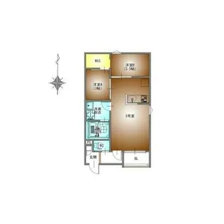 REGALEST GLOW金山【1階】の間取り