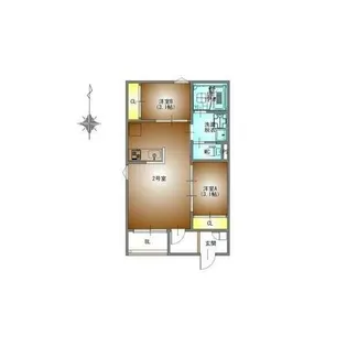 REGALEST GLOW金山【2階】の間取り