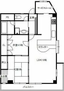 ジュラクビル【301号室】の間取り