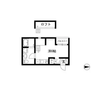 LE COCON東中島町【1階】の間取り