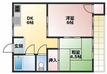 エイコーハイツ【2号室】の間取り