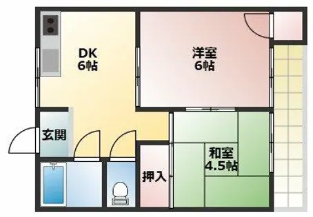 エイコーハイツ【2号室】の間取り