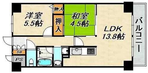 ロイヤル神戸池田広町【2階】の間取り