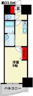 ロイヤルノースナイン【1608号室】の間取り