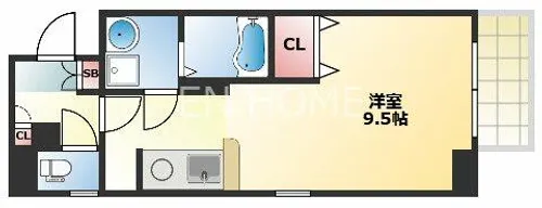 SunSunなんば壱番館【4階】の間取り