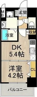 メルディア大正D.C.【6階】の間取り
