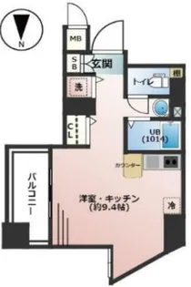 スワンズ京都西陣【3階】の間取り