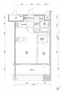 エンクレスト博多駅南GRACE【4階】の間取り