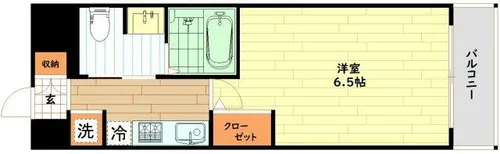 セレ二テ福島プリエ【3階】の間取り