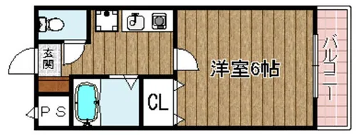 アビテ八幡【103号室】の間取り