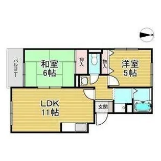 ビューラー藤木【3階】の間取り