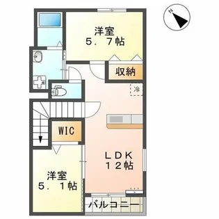 ヴィータ・フェリーチェ 新生Ⅳ【2階】の間取り