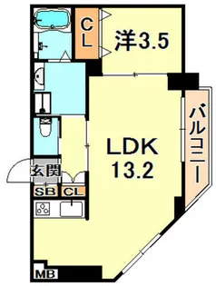 STELLA LUCE 北野坂【6階】の間取り