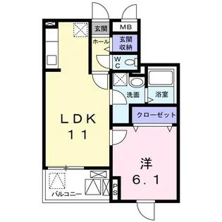 アレグリア 3番館【2階】の間取り